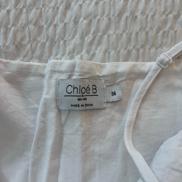 White Button-Front Mini Dress - Picture 4 of 4